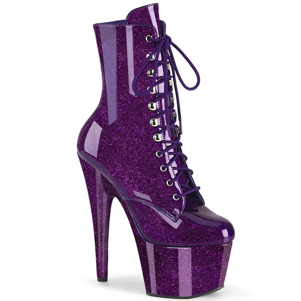 Pleaser - ADORE1020GP Platform Boots, Pole dance shoes - Purple